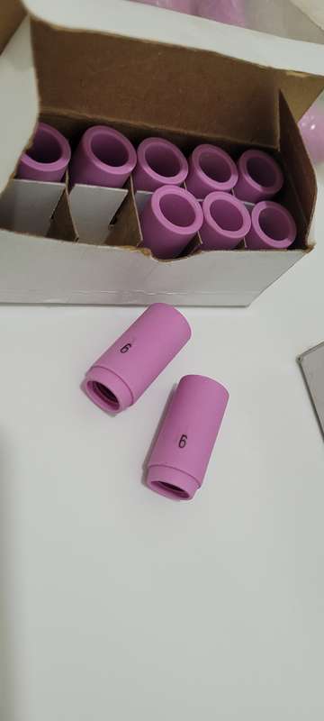 No.6 Ceramic Tig Nozzles For Tig Welding 13N11. (Bid Per Box Of 10x - (As Pictured)
