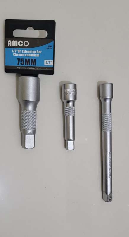 1/2 Inch and 2x 3/8` Drive Extensions Lot As Pictured. (Bid Per Lot)