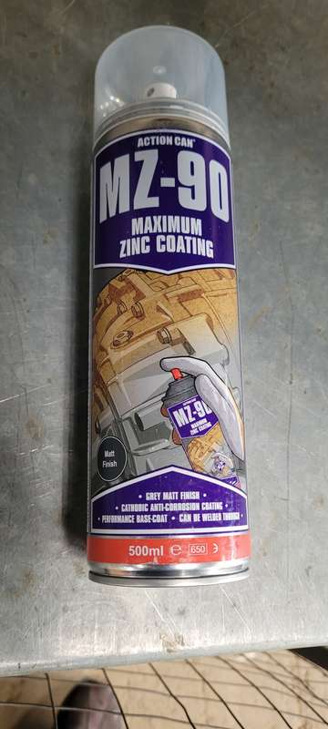 500ml Maximum Zink Coating, Action Can MZ-90. Expiry: Jan, 2026 (BID PER CAN) !!!