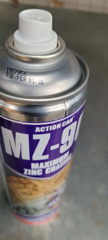 500ml Maximum Zink Coating, Action Can MZ-90. Expiry: Jan, 2026 (BID PER CAN) !!!