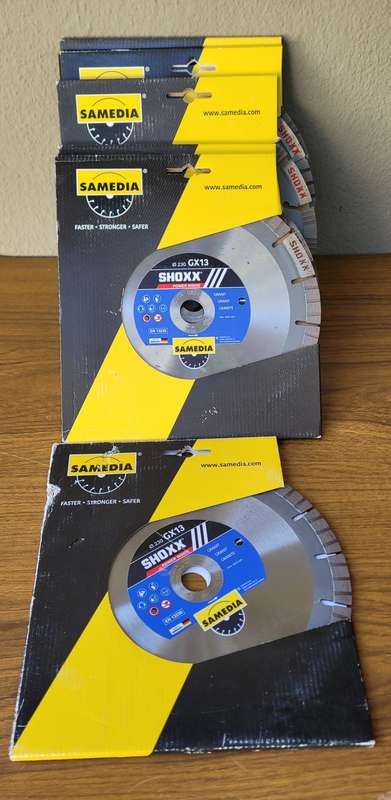 SAMEDIA 230mm SHOXX GX13 LONG-LIFE Granite Diamond Cutting Disc EN 13236