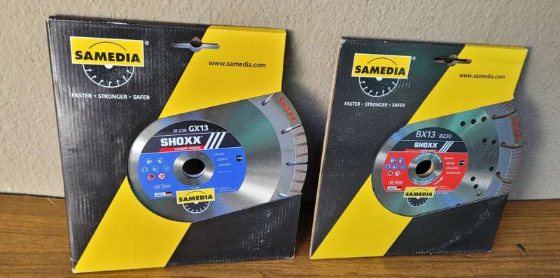 SAMEDIA 230mm SHOXX GX13 LONG-LIFE Granite Diamond Cutting Disc EN 13236