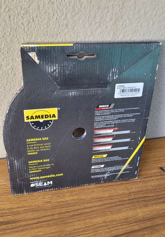 SAMEDIA 230mm SHOXX GX13 LONG-LIFE Granite Diamond Cutting Disc EN 13236