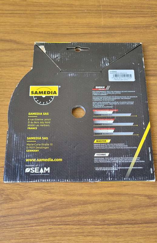 SAMEDIA 230mm SHOXX GX13 LONG-LIFE Granite Diamond Cutting Disc EN 13236
