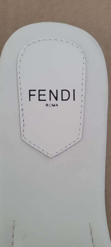 High-End Soft-Leather FENDI Italian Luxury Ladies Slip Sandals. Size SA 9.5/ EU (44) NO BOX