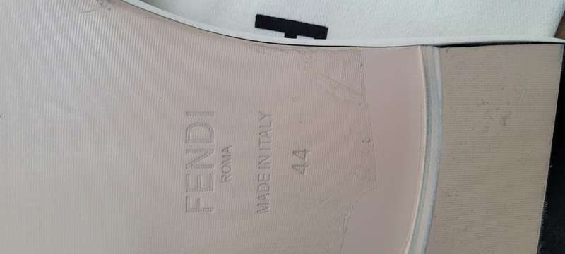 High-End Soft-Leather FENDI Italian Luxury Ladies Slip Sandals. Size SA 9.5/ EU (44) NO BOX
