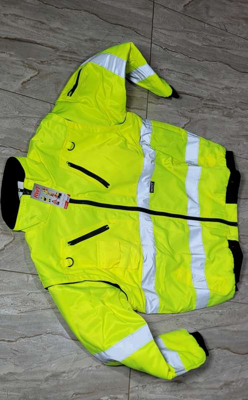 High Quality 4XL Reflective Bunny Jacket (With Detachable Sleeves & Fleece Lining)