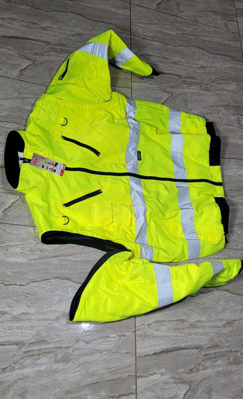 High Quality 4XL Reflective Bunny Jacket (With Detachable Sleeves & Fleece Lining)