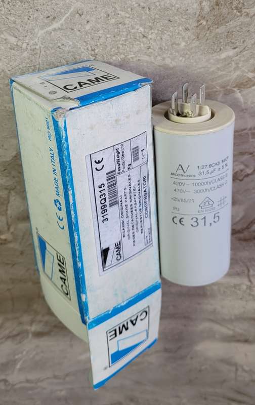CAME 31.5 uF Capacitor (Bid Per Piece)