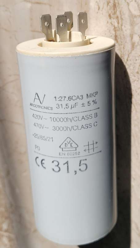 CAME 31.5 uF Capacitor (Bid Per Piece)