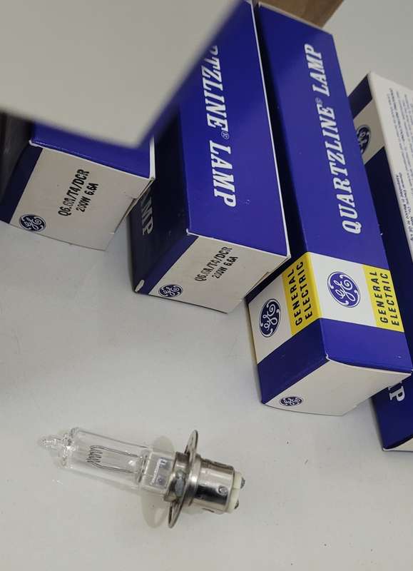 200w GENERAL ELECTRIC (USA) Quatzline 6.6A Studio/Stage Lamp Bulbs (Bid Per Piece)