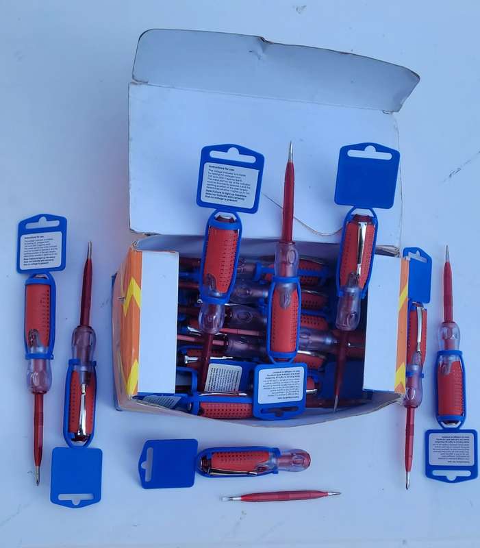 Reversible Tester Series Clip-On Screwdriver. (Bid Per Piece)
