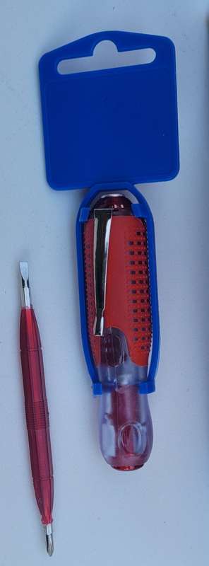 Reversible Tester Series Clip-On Screwdriver. (Bid Per Piece)