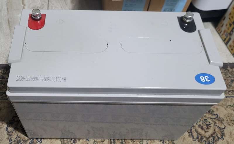 NO BOX-UNUSED 12v  100Ah Gel Battery