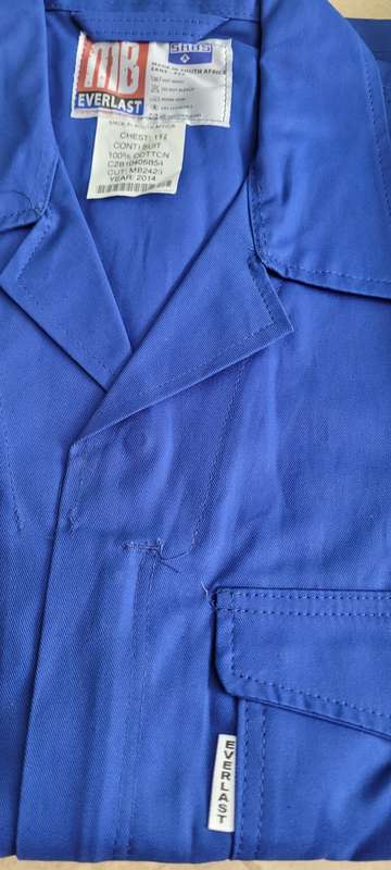 SABS Approved MB EVERLAST  2-Piece Work-Suit. Chest 112, Waist 102 (Bid Per Piece)
