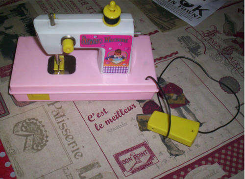 Vintage GOLDLOK Musical Toy Sewing Machine