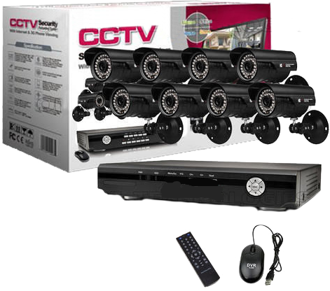 8CH DIY HOME SECURITY KIT. DVR + 8 CAMERAS + CABLES
