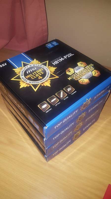4 ×h81 msi motherboards