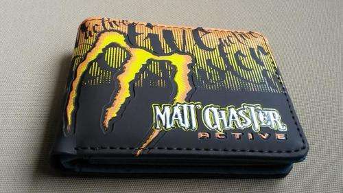 Orange Themed Matt Chaster Imbossed Wallet