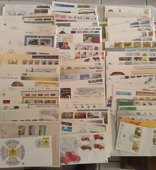 South Africa, Homelands, SWA, Zimbabwe. Box FDC's - Approx 15kg