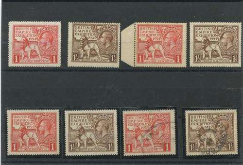 GB British Empire Exhibition selection