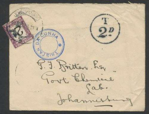 Tristan Da Cunha Cover - scarce commercial use.