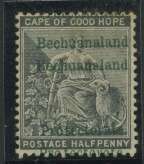 Bechuanaland Protectorate 1/2d O/print Double RARE