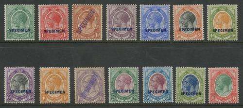 South Africa. Kings Head Specimen set. Rare. High Cat (R33 400.00).