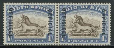 South Africa. Official 1s SG 025. Mm. .
