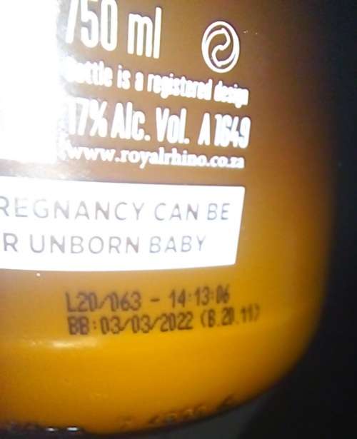 New sealed The royal rhino African cream liqueur