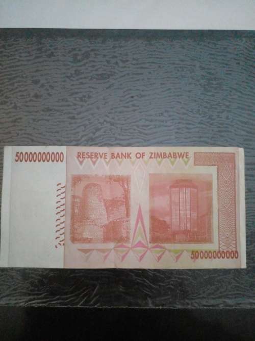 Fifty Billion Zimbabwean Dollars notr