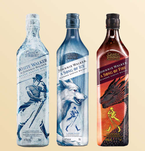 Johnnie Walker Game of thrones set