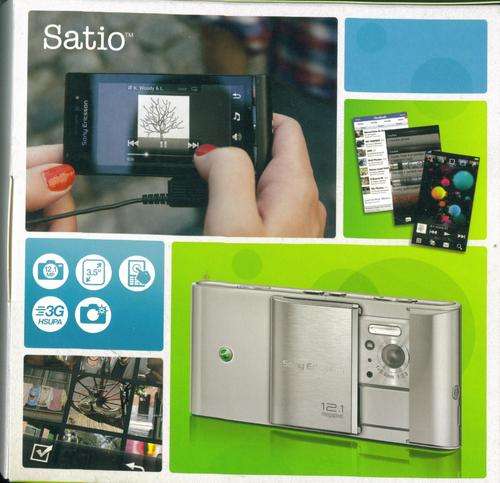 NEW Sony Ericsson SATIO 12.1 MP camera cellphone - free postage