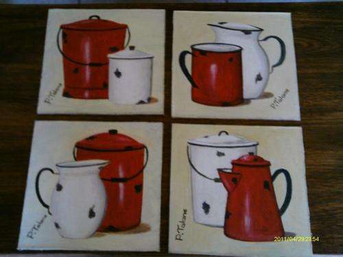 Beautifull collection from P Talane.  Oil on canvas. 200mm X 200mm