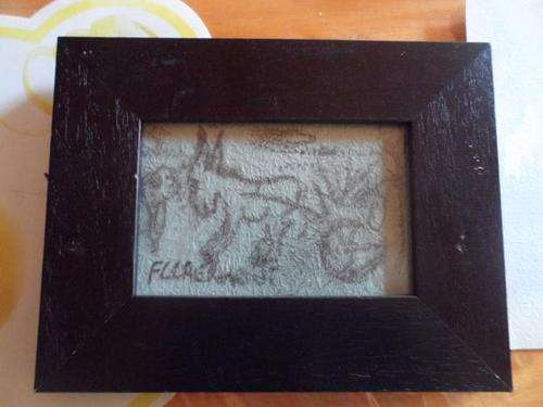 Original Claerhout - Donkey and Cart - Framed 175 X 225mm