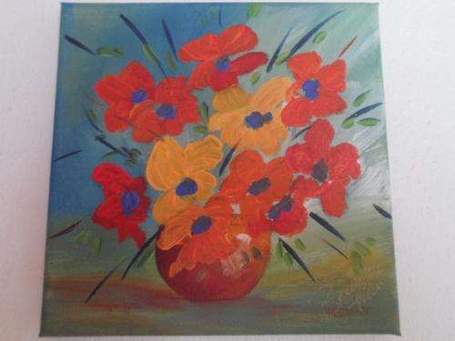 Original Bridgette Allan on canvas - 200 X 200mm