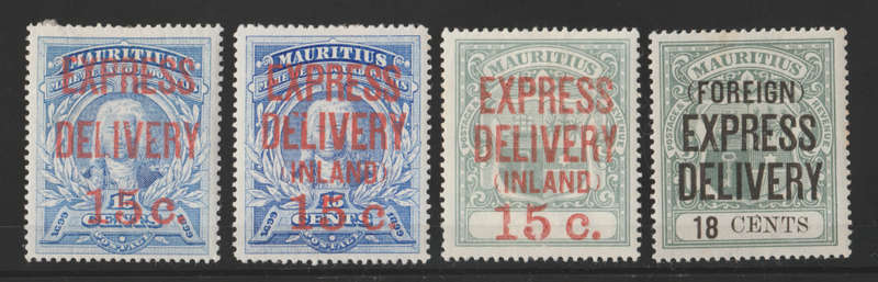 1903-04 Mauritius Express Delivery Stamps. Mounted Mint