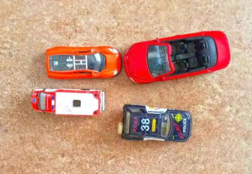 4 model cars