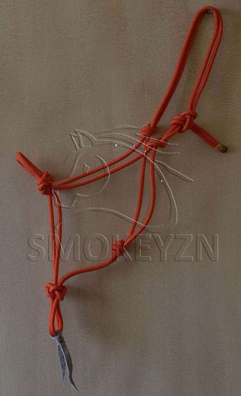 Horse Rope Halter - Orange