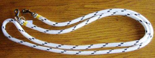 Horse Rope reins -  White / black