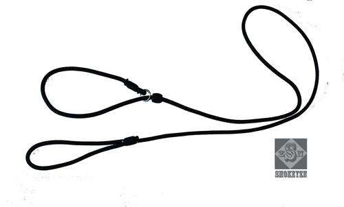Dog rope slip Lead - black