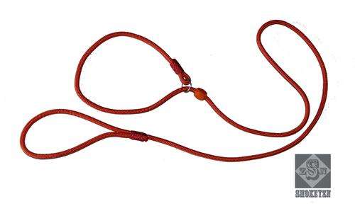 Dog rope slip lead -orange