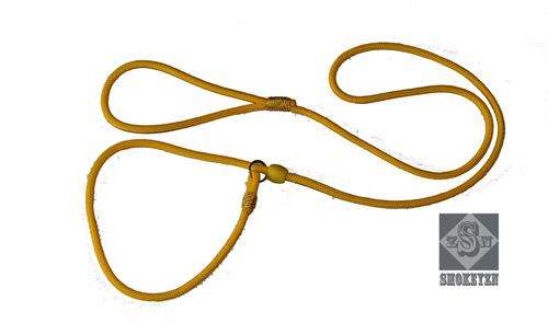 Dog rope slip Lead - yellow