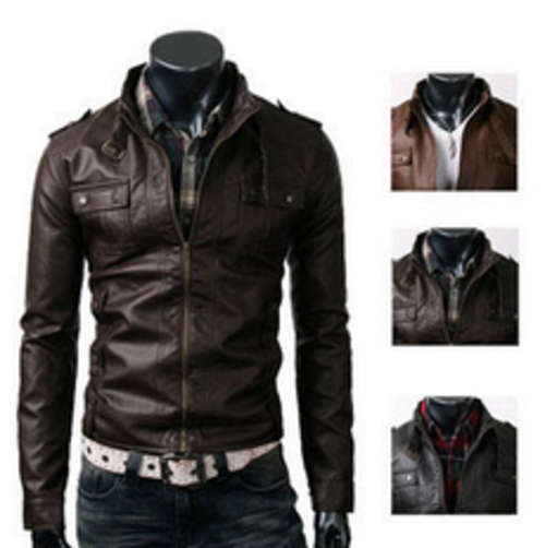Leather Looking Men's coat man's leather jacket, Beat the price
