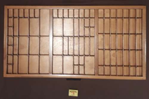 Anitque Original Printer's Trays (82cm x 36cm x 2.5cm). Two available. Bid per item.