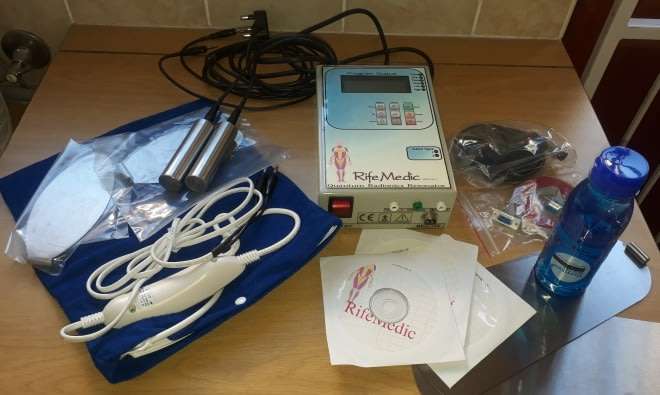 Rife Medic Quantum Radionics Resonator Health Enhancement system with portable case