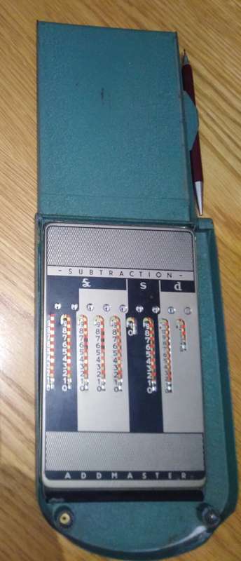 Vintage Manual Calculator  Addmaster (circa 1945)
