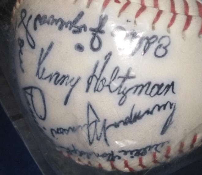 American Baseball:  Baseball with Signatures from New York Yankees, 1977