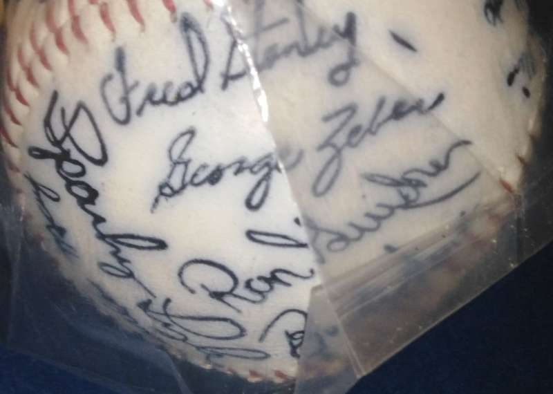 American Baseball:  Baseball with Signatures from New York Yankees, 1977