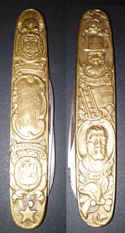 Paul Kruger and Christiaan de Wet Pocket Knife